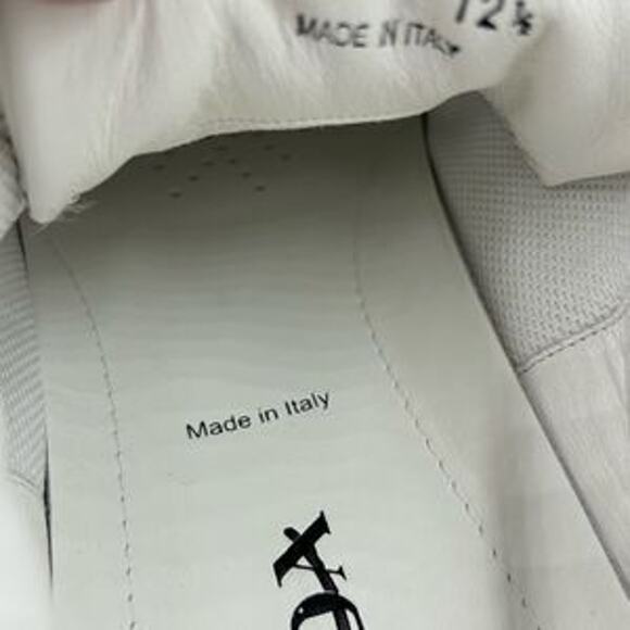 Men’s Prada downtown leather logo sneakers size 12.5 made in Italy - Picture 2 of 9